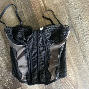 Urban outfitters black corset top